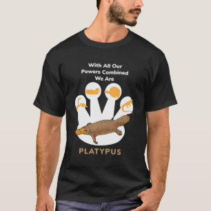 Platypus Power Combined I Cute Platypus Australia T-Shirt