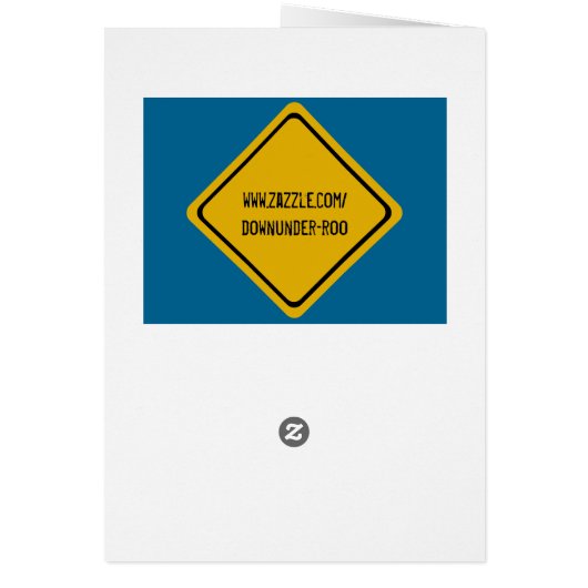 platypus road sign (Back)