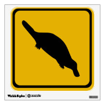 platypus road sign