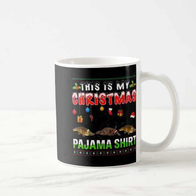 Platypus Xmas Animals Squad This Is My Christmas P Coffee Mug (Right)