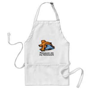 Platypuses ate my Homework Adult Apron