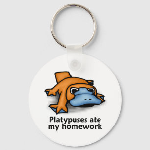 Platypuses ate my Homework Keychain