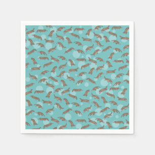 Platypuses  Swimming Napkins