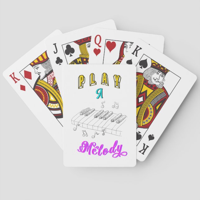 Play A Melody Poker Cards (Back)