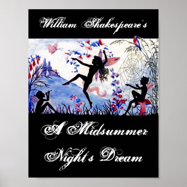 Play A Midsummer Night's Dream William Shakespeare Poster (Front)