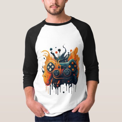  Play Abstract Gamer T_Shirt