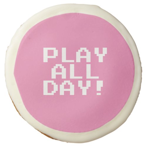 Play All Day Retro Video Game Sugar Cookie