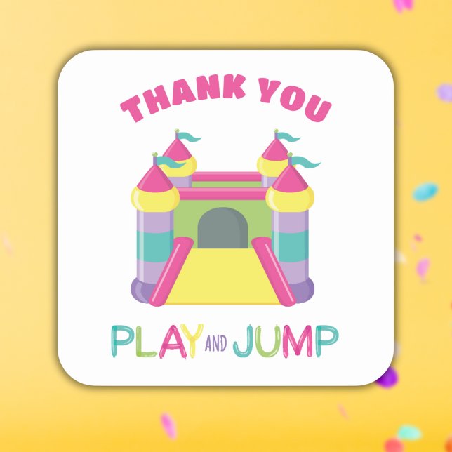 Play and jump blue square sticker (Creator Uploaded)