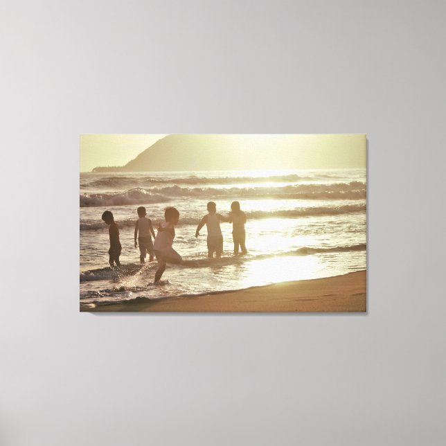 Play at the Beach Canvas Print (Front)