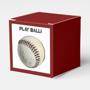 Play Ball Baseball Sketch – Batter Up Sports Favor Boxes