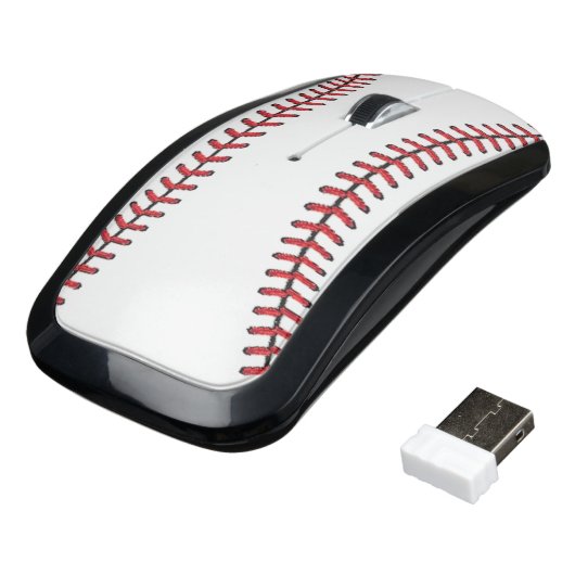 Play Ball! Baseball Softball Wireless Mouse (Angled)