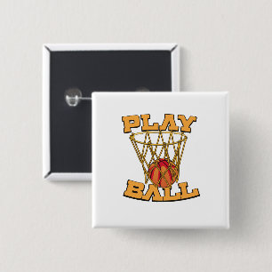 Play Ball Basketball. Button
