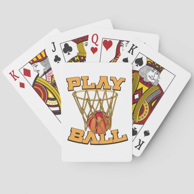 Play Ball Basketball. Poker Cards (Back)