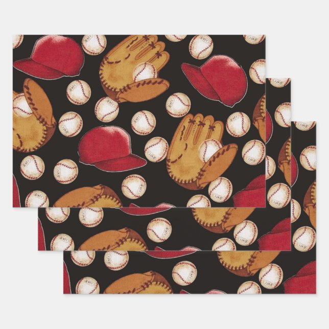 Play Ball! Wrapping Paper Sheets (Set)