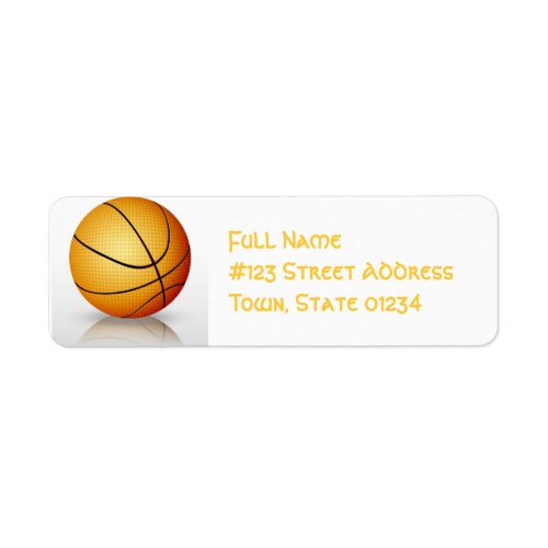 Play Basketball Mailing Labels