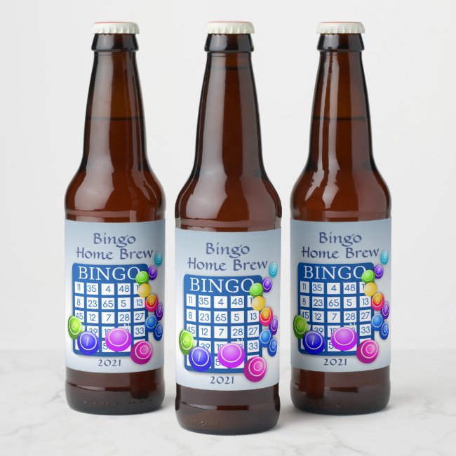 Play Bingo! Beer Label