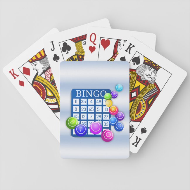 Play Bingo! Blue Classic Playing Cards