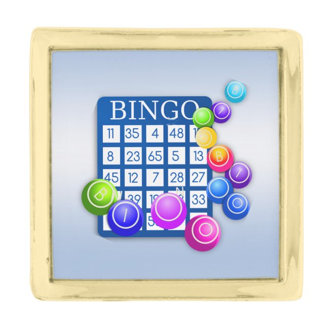 Play Bingo! Blue Lapel Pin