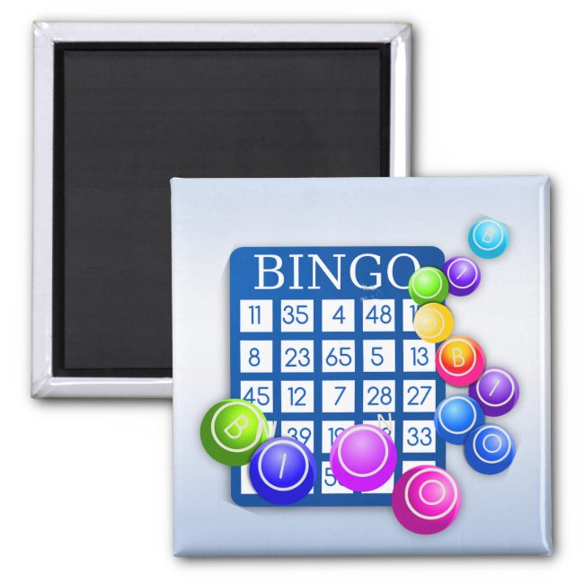 Play Bingo! Blue Magnet