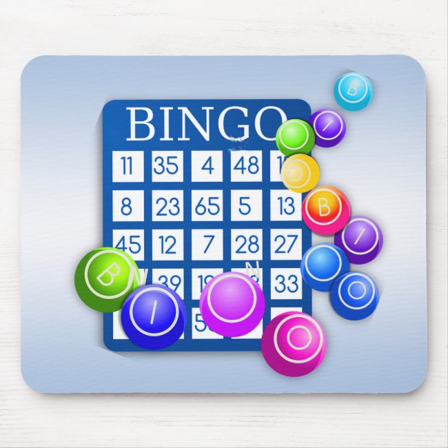 Play Bingo! Blue Mousepad