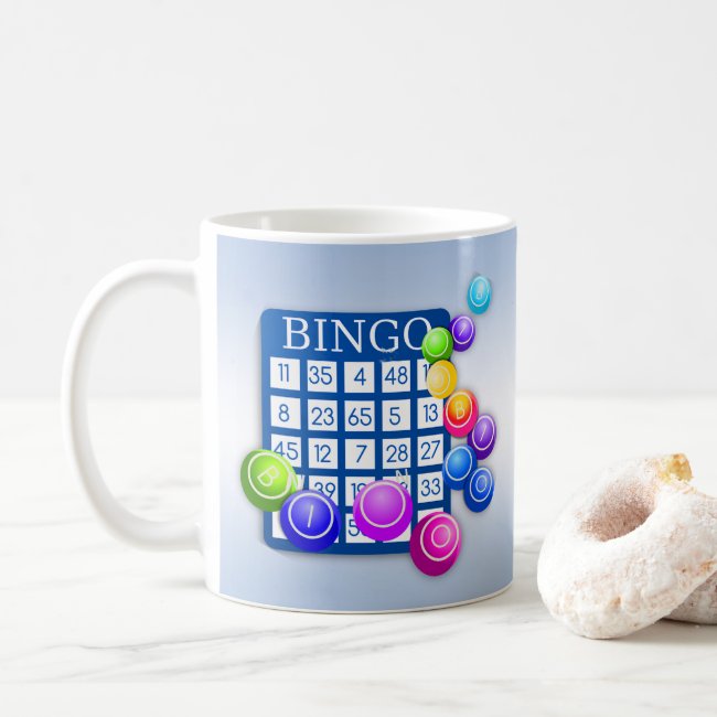 Play Bingo! Blue Mug