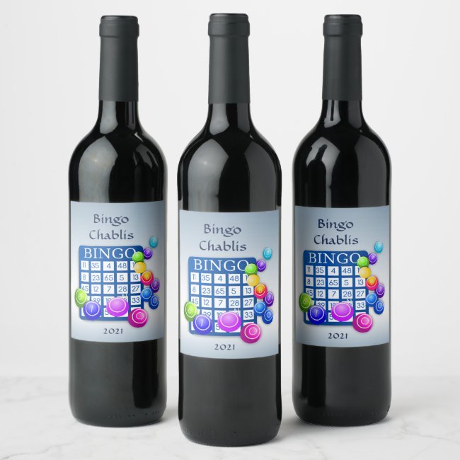 Play Bingo! Wine Label
