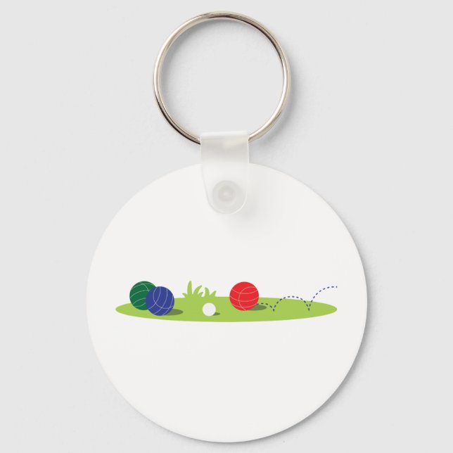Play Bocce Keychain (Front)