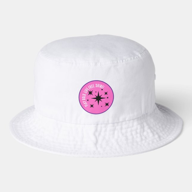 Play bold! Live free! Shine! Summer Hat (Front)