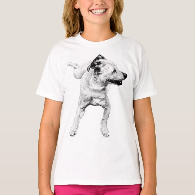 Play Bow Flash, Mid-Turn T-Shirt (Front)