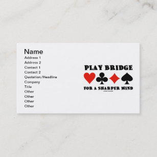 Play Bridge For A Sharper Mind (Four Card Suits)