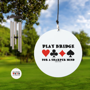 Play Bridge For A Sharper Mind Four Card Suits Wind Chime