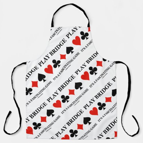 Play Bridge Its A Fascinating Game Card Suits Apron