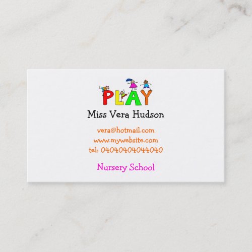 Play, Business Card