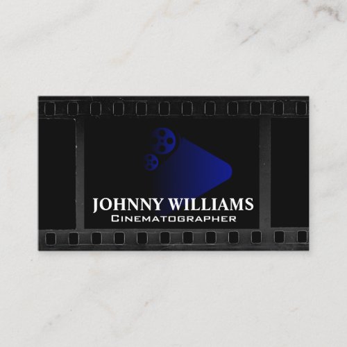 Play Button | Film Reel | Entertainment Business Card
