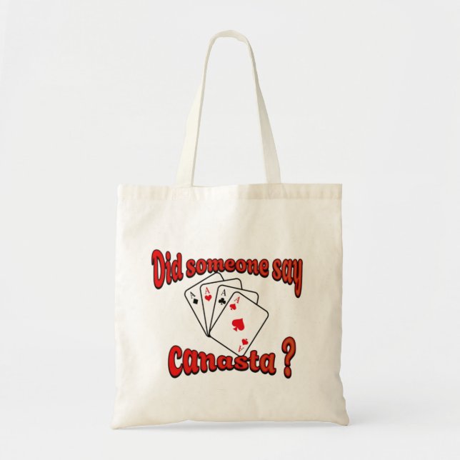 Play cards Canasta Tote Bag (Front)