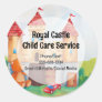 Play Castle Child Daycare Babysitter Childcare Classic Round Sticker