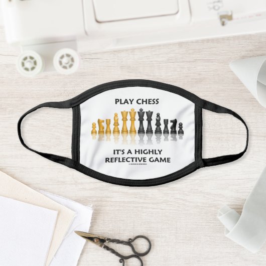 Play Chess It's A Highly Reflective Game Face Mask (Insitu)