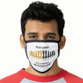 Play Chess It's A Highly Reflective Game Face Mask (Worn Him)