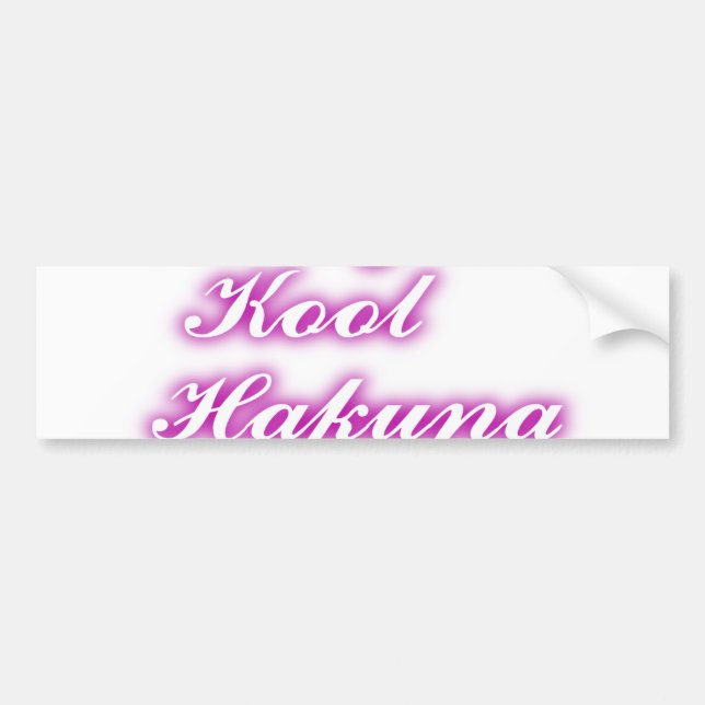 Play Cool Customize Product Bumper Sticker (Front)