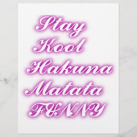 Play Cool Hakuna Matata .png (Front)