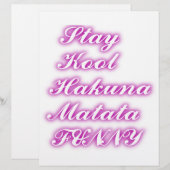 Play Cool Hakuna Matata .png (Front/Back)