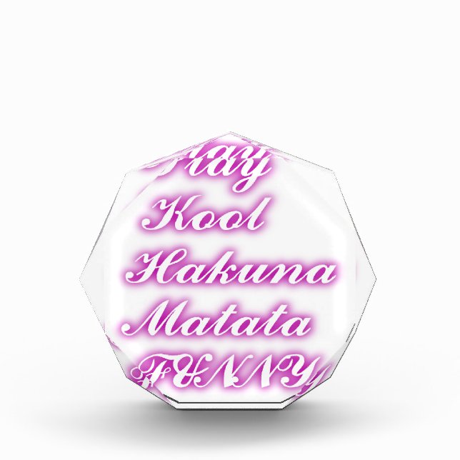 Play Cool Hakuna Matata .png Award (Front)