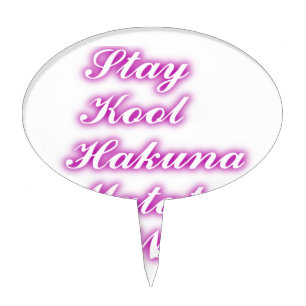 Play Cool Hakuna Matata .png Cake Topper