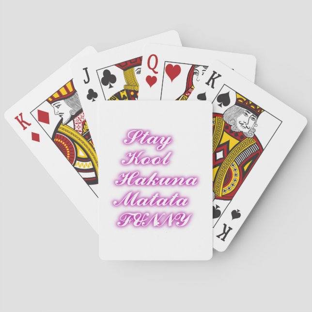 Play Cool Hakuna Matata .png Poker Cards (Back)