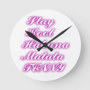 Play Cool Hakuna Matata .png Round Clock