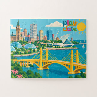 Play Date Color Milwaukee Kids Puzzle