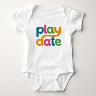 Play Date Colorful Logo Baby Bodysuit
