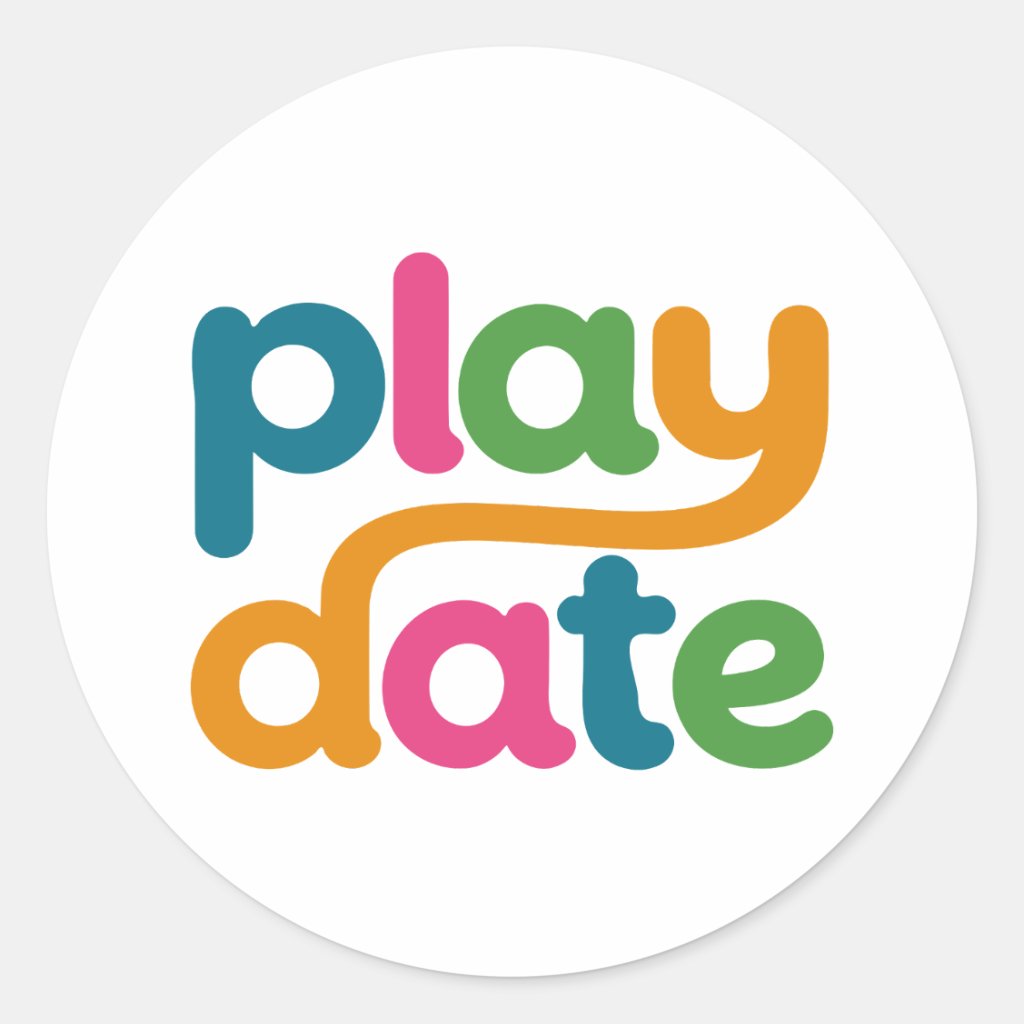 Play Date Logo Stickers product preview