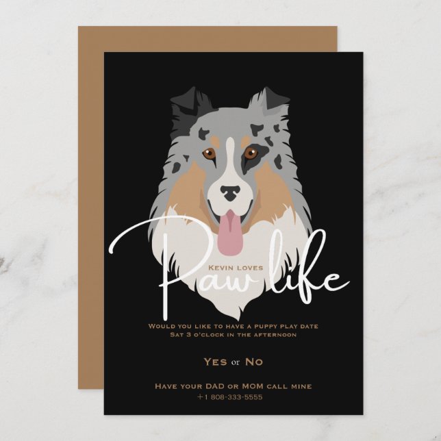 Play date invitation (Front/Back)