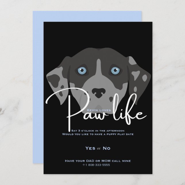 Play date invitation (Front/Back)